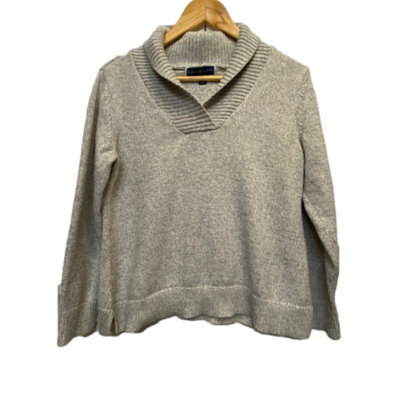 KAREN Scott mixed grey ladies petite sweater - Picture 1 of 6